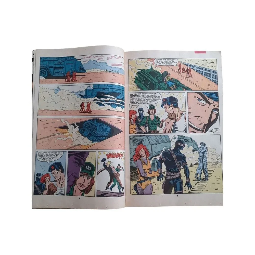 Marvel G.I. Joe Comic Cover - Red, Green & White Artwork